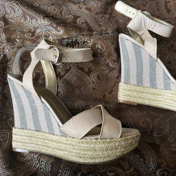 Guess Espadrilles 7 1/2 M Women's Wedge Strappy - Picture 1 of 7